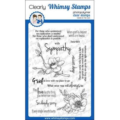 Whimsy Stamps Deb Davis Clear Stamps - Sympathy So Deeply Sorry